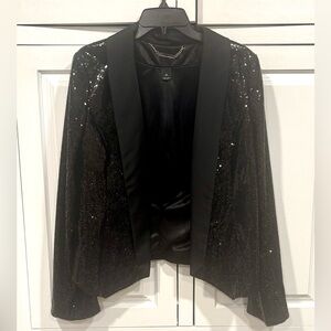 Black Sequin Women's Blazer from White House Black Market Like New